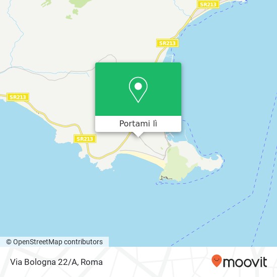 Mappa Via Bologna 22/A