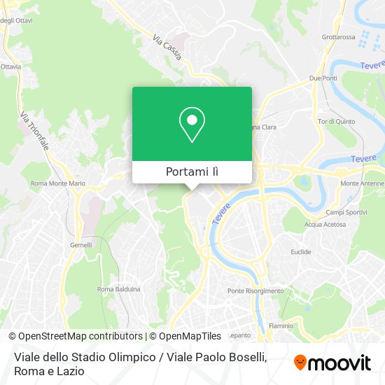 Mappa Viale dello Stadio Olimpico / Viale Paolo Boselli