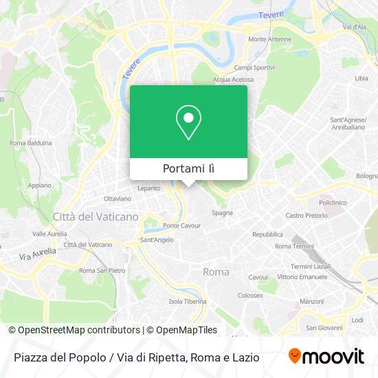 Mappa Piazza del Popolo / Via di Ripetta