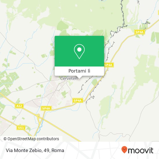 Mappa Via Monte Zebio, 49