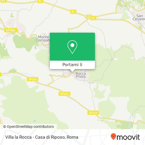 Mappa Villa la Rocca - Casa di Riposo