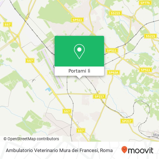 Mappa Ambulatorio Veterinario Mura dei Francesi