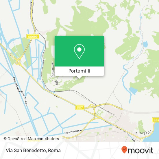 Mappa Via San Benedetto