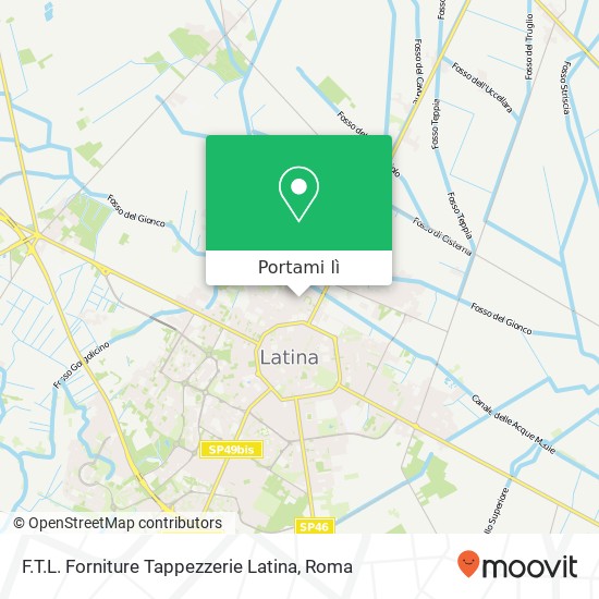 Mappa F.T.L. Forniture Tappezzerie Latina