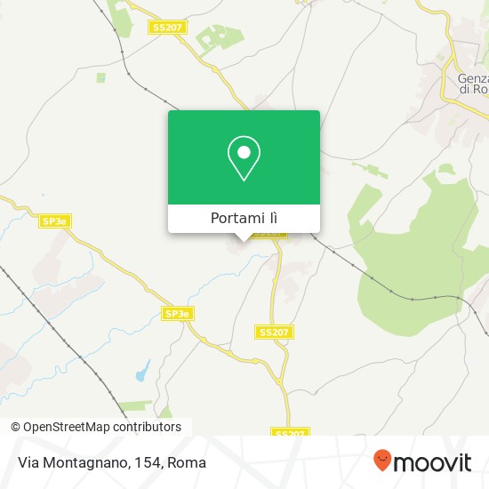 Mappa Via Montagnano, 154