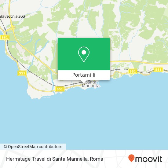 Mappa Hermitage Travel di Santa Marinella