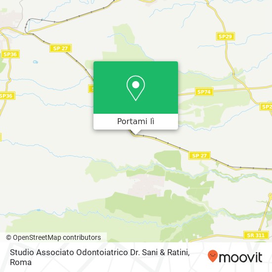 Mappa Studio Associato Odontoiatrico Dr. Sani & Ratini
