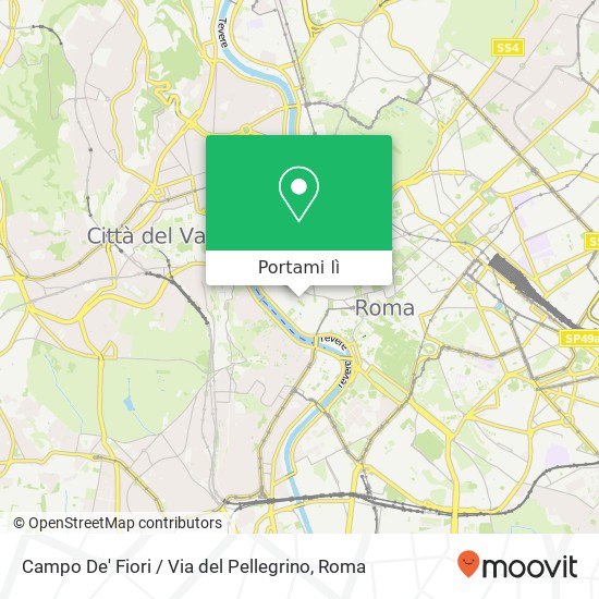 Mappa Campo De' Fiori / Via del Pellegrino