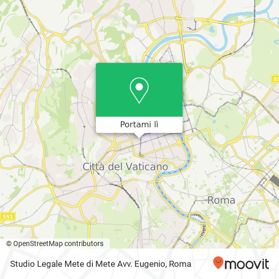 Mappa Studio Legale Mete di Mete Avv. Eugenio