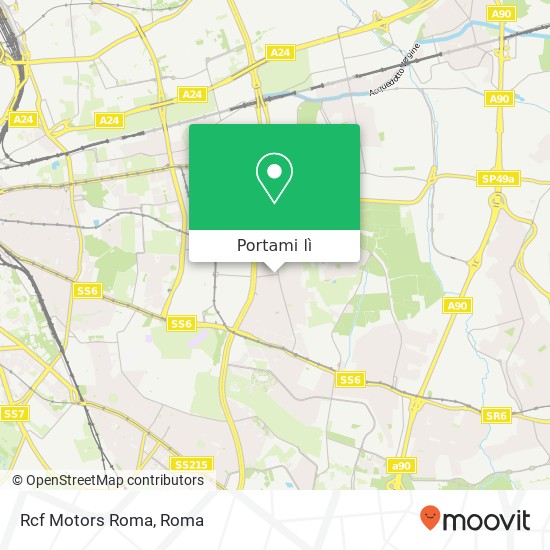 Mappa Rcf Motors Roma