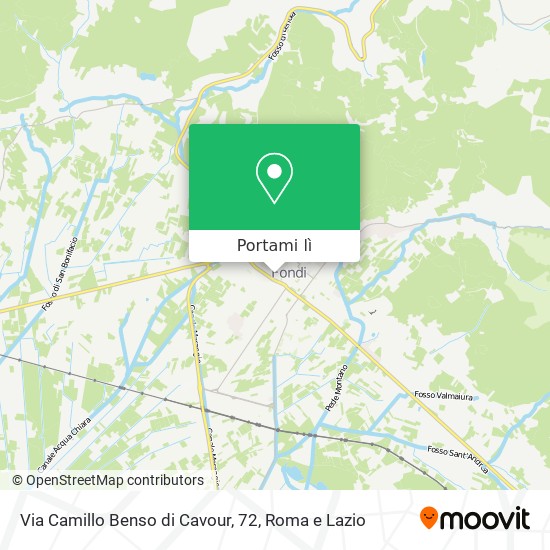 Mappa Via Camillo Benso di Cavour, 72