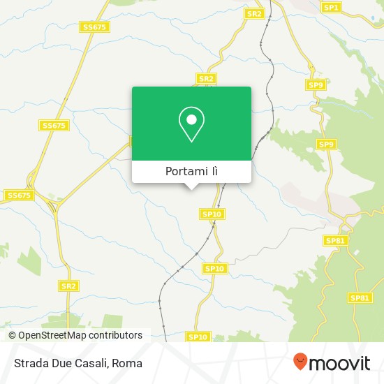 Mappa Strada Due Casali