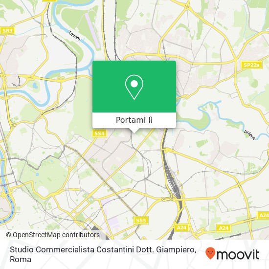 Mappa Studio Commercialista Costantini Dott. Giampiero