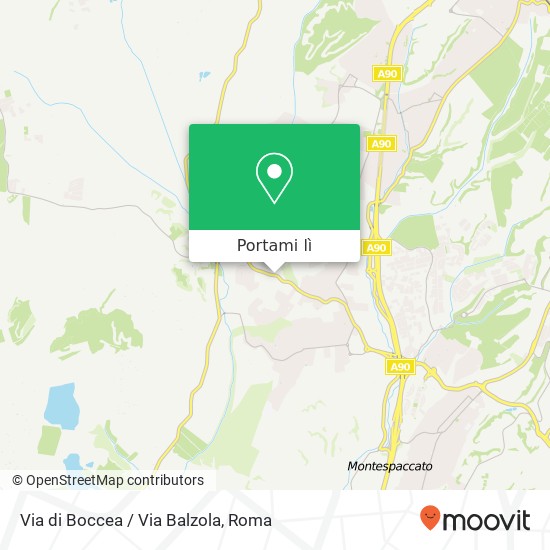 Mappa Via di Boccea / Via Balzola