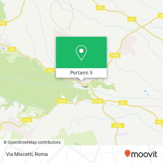 Mappa Via Miscetti