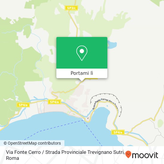 Mappa Via Fonte Cerro / Strada Provinciale Trevignano Sutri