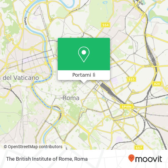 Mappa The British Institute of Rome