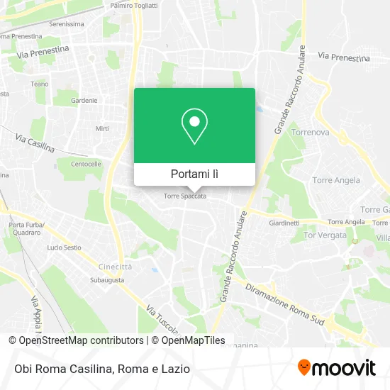Mappa Obi Roma Casilina