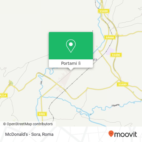 Mappa McDonald's - Sora