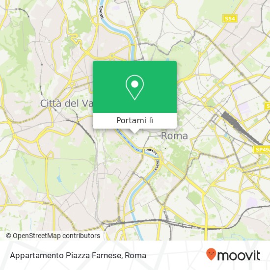 Mappa Appartamento Piazza Farnese