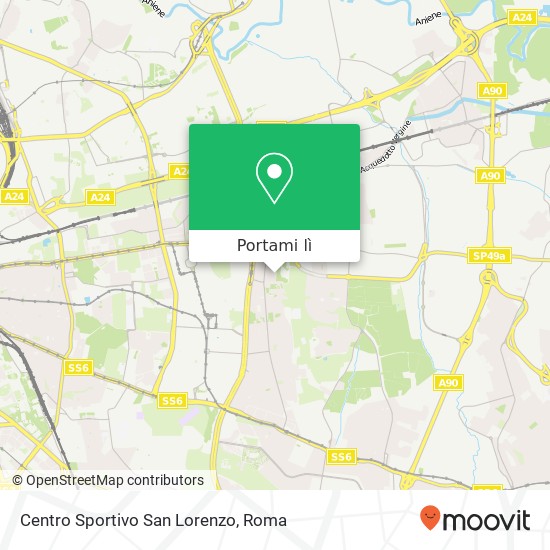 Mappa Centro Sportivo San Lorenzo