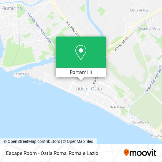 Mappa Escape Room - Ostia Roma