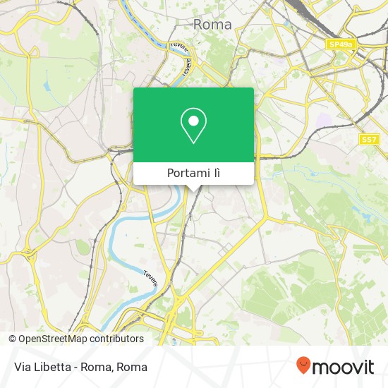 Mappa Via Libetta - Roma