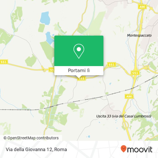 Mappa Via della Giovanna 12