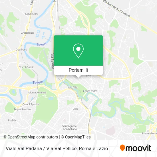 Mappa Viale Val Padana / Via Val Pellice