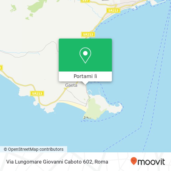 Mappa Via Lungomare Giovanni Caboto 602