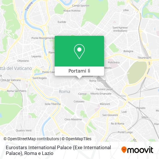 Mappa Eurostars International Palace (Exe International Palace)