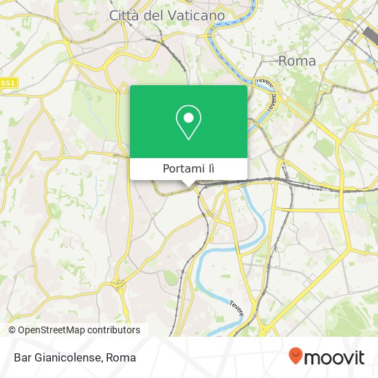 Mappa Bar Gianicolense