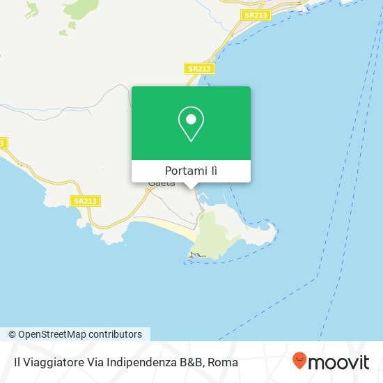 Mappa Il Viaggiatore Via Indipendenza B&B