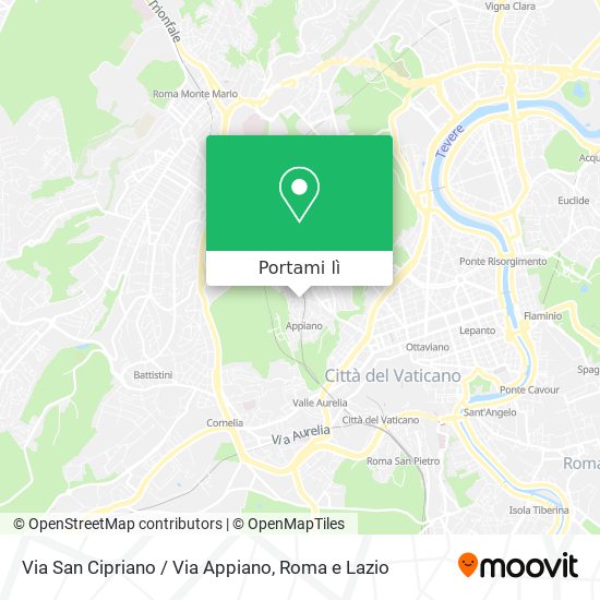 Mappa Via San Cipriano / Via Appiano