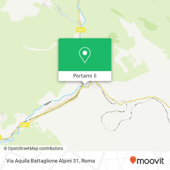Mappa Via Aquila Battaglione Alpini 31