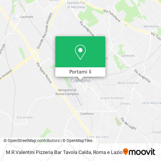 Mappa M.R.Valentini Pizzeria Bar Tavola Calda