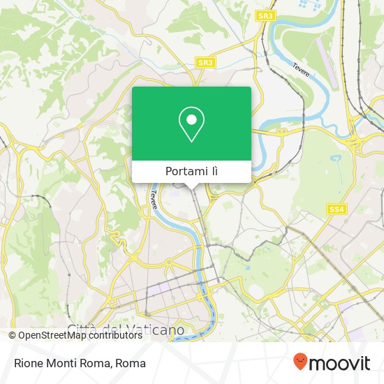 Mappa Rione Monti Roma