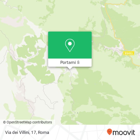 Mappa Via dei Villini, 17