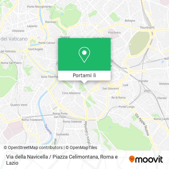 Mappa Via della Navicella / Piazza Celimontana