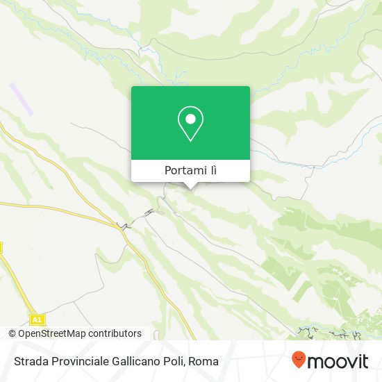 Mappa Strada Provinciale Gallicano Poli