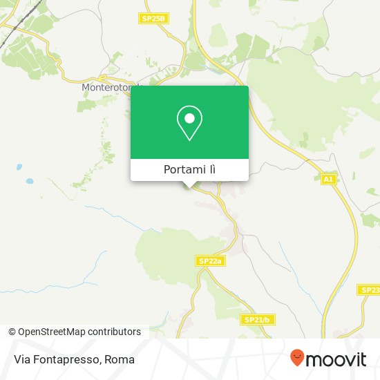 Mappa Via Fontapresso