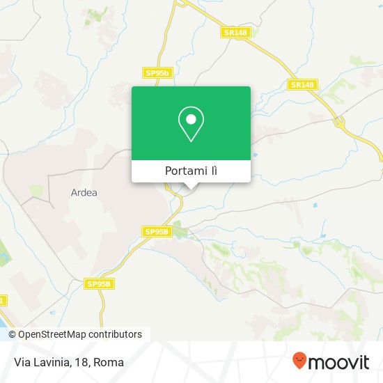 Mappa Via Lavinia, 18