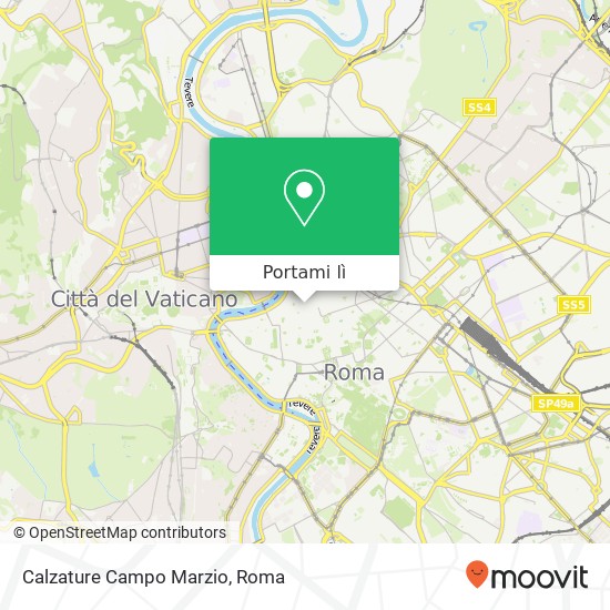 Mappa Calzature Campo Marzio