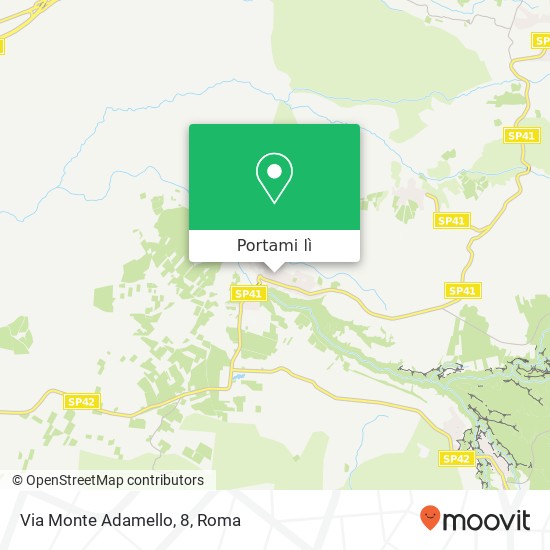 Mappa Via Monte Adamello, 8