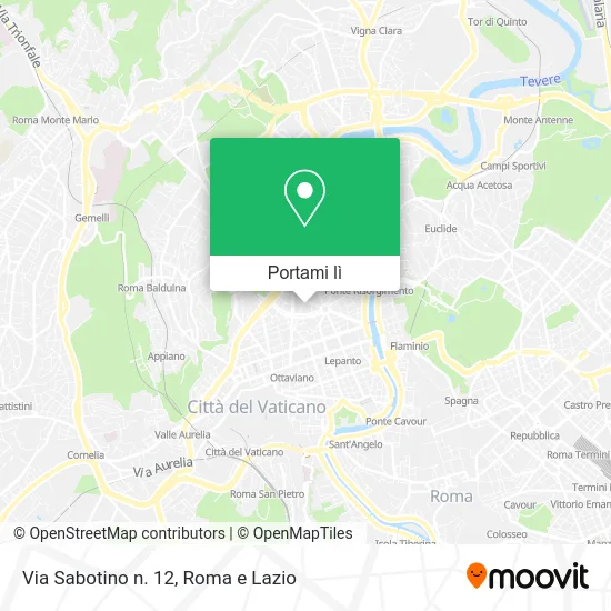 Mappa Via Sabotino n. 12