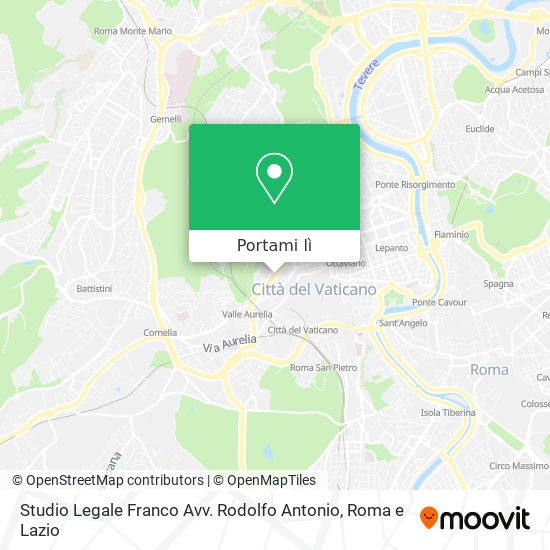 Mappa Studio Legale Franco Avv. Rodolfo Antonio