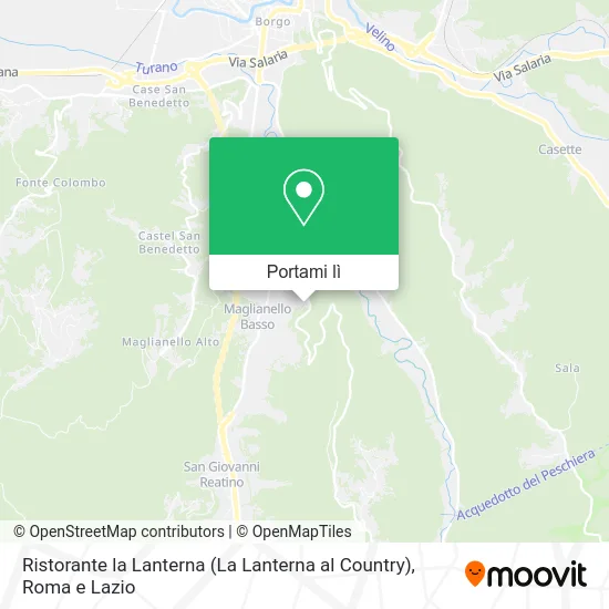 Mappa Ristorante la Lanterna (La Lanterna al Country)