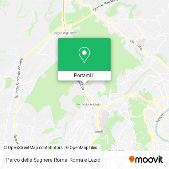 Mappa Parco delle Sughere Roma