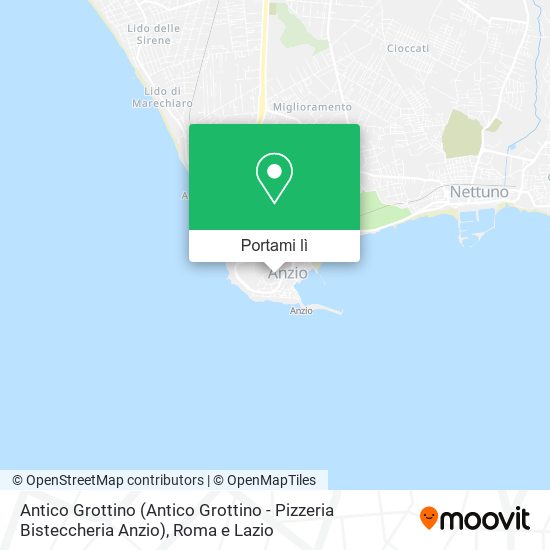 Mappa Antico Grottino (Antico Grottino - Pizzeria Bisteccheria Anzio)