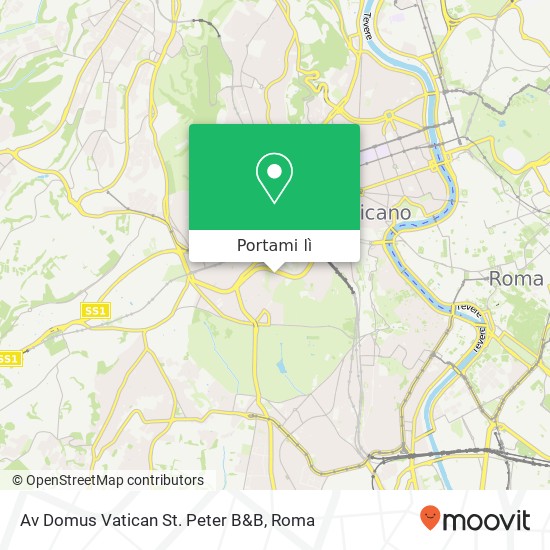 Mappa Av Domus Vatican St. Peter B&B